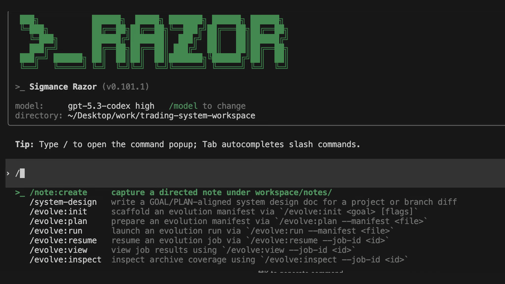 Razor command-line interface